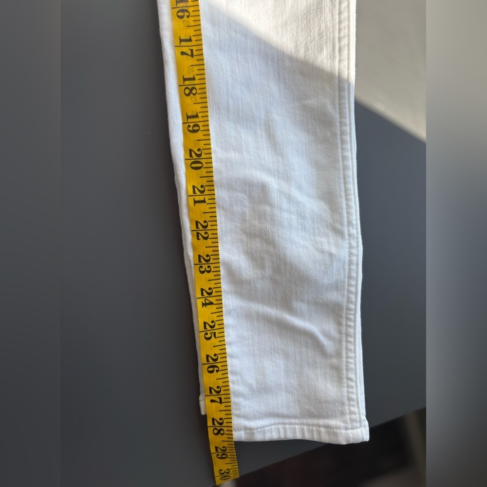 Madewell White Skinny High-Rise Jeans Size 24 10” Rise - Picture 13 of 15